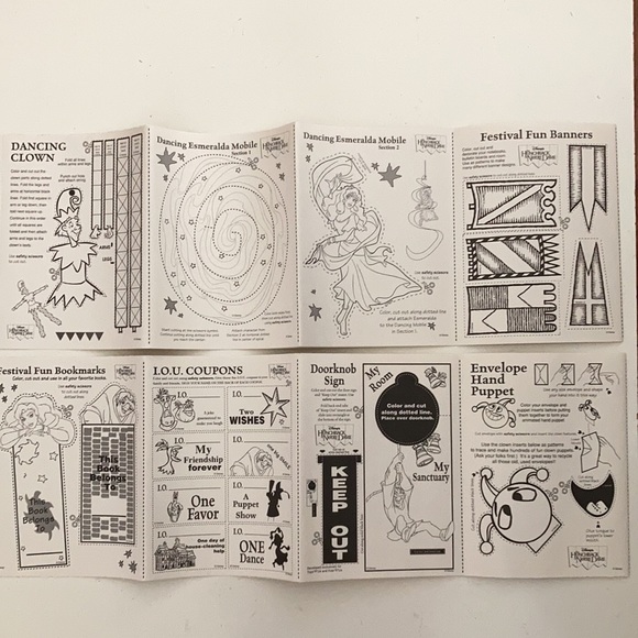 Vintage Disney’s The Hunchback of Notre Dame Festival Fun Kit - Picture 4 of 16